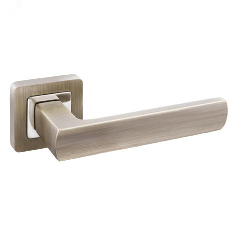 Ручка на квадратной накладке (комплект), АЛЛЮР АРТКОЛОМБО MAB (2330) бронза матовая - 11444 ПТК