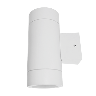 Светильник уличный двухсторонний ЦИЛИНДР-2П-GX53 пластик под лампу 2хGX53 230B белый IP65 | 4690612027623 IN HOME