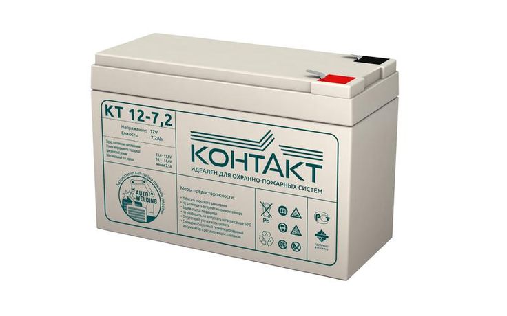 Аккумулятор ОПС 12В 7.2А.ч КТ 12-7.2 Контакт 1906723А