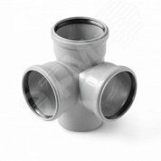 Труба канализационная 75x2000 мм PP, однораструбная, серая - 500073 PRO AQUA