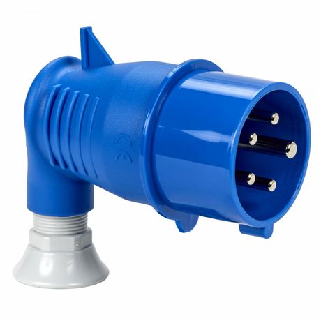 Вилка фазоинвертор. угловая 90 200-250В винт. IP44 SchE 81729 APC