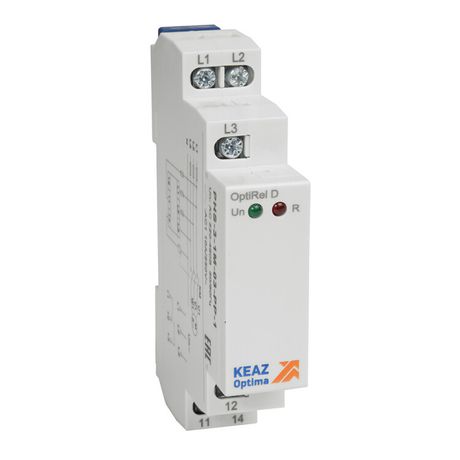 Реле контроля фаз OptiRel D PHS-3-1M-03-PP-1 чередования обрыва 3Ф 1СО | 331988 КЭАЗ