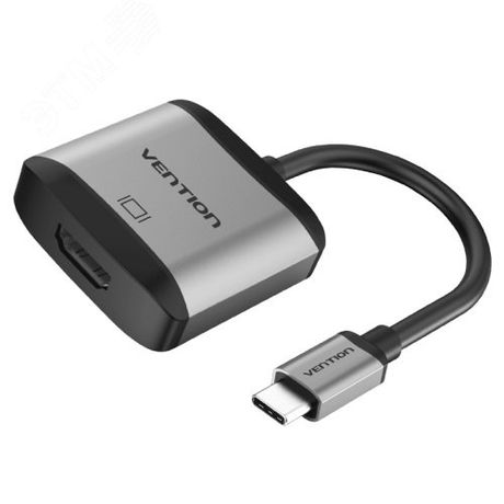 Конвертер мультимедиа USB Type C M на HDMI F, 0.15 м., серый - 1000646781 Vention