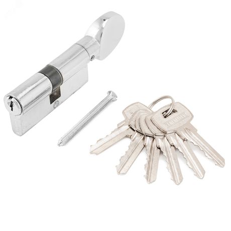 Механизм цилиндровый для врезных замков, АЛЛЮР A.G 70-5К CP хром - 981 ПТК