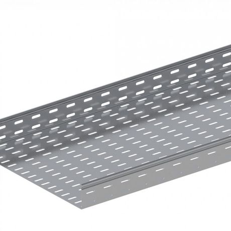 Лоток монтажный прямой замковый перфорированный 600х65 L2000 сталь 1.5мм ЛППЗ.600.65.2000.1.5.1 СОЭМИ Н0121131448