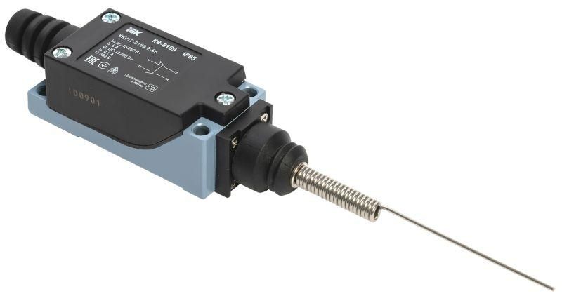 Выключатель концевой КВ-8169 шток пружинный с утоньшением на отклонение IP65 IEK - KKV12-8169-2-65