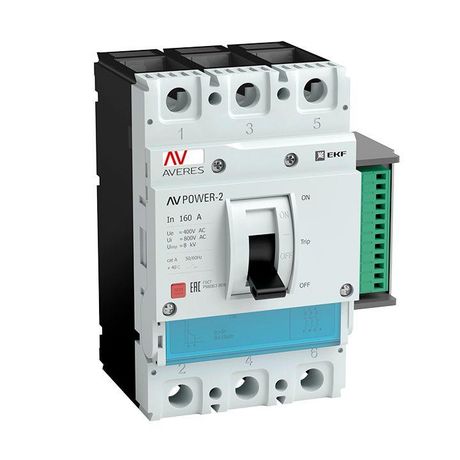 Автоматический выключатель AV POWER-5/3 1250А 70kA ETU6.0 AVERES | mccb-53-1250M-6.0-av EKF