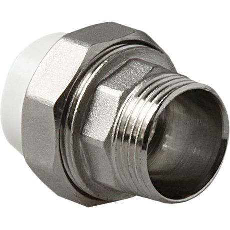 Муфта комбинированная разъемная (американка) НР Белая 25-1/2 - PA21012 PRO AQUA