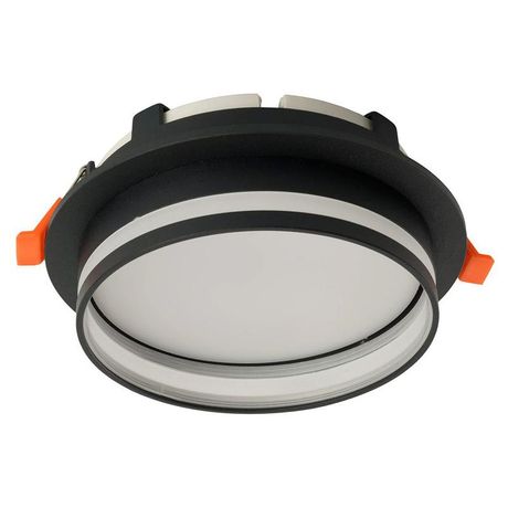 Светильник потолочный встраиваемый, 25W 230V GX70, черный, круг, без лампы, DL702 LUNA | 51098 FERON