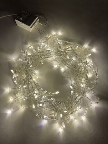 Гирлянда светодиодная Нить 10 м теплый свет 8 режимов, 220V, ENIN-10B IP20 (60/720) | Б0041894 ЭРА