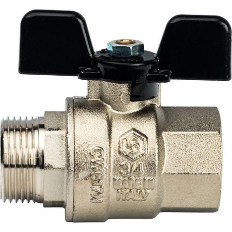 Кран шаровой 3/4' ВН ручка бабочка - RG008Q0BRA8ES0 STOUT SVB-0004-000020