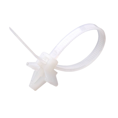 Хомут анкерный нейлоновый 4.8 х 190 мм белый 50 штук NO-225-216 - Б0066344 ЭРА