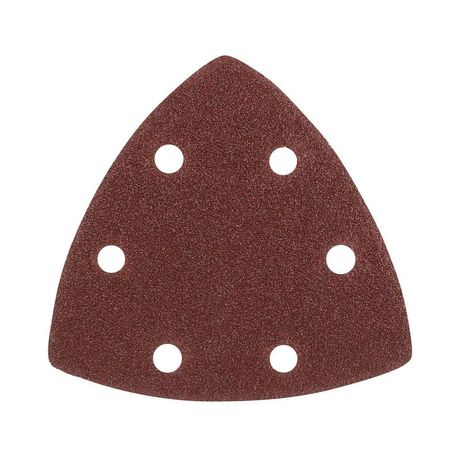 Треугольник шлифовальный на липучке 80х80х80мм Р80 6 отверстий (уп.5шт) PATRIOT 820010302