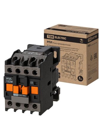 Реле промежуточное РПЛ-122М УХЛ4Б, 16А, 24В 50Гц, 2НО+2НЗ | SQ0701-0501 TDM