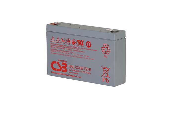 Аккумулятор 6В 9А.ч CSB HRL634W F2 FR