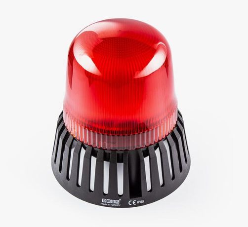Сигнальная колонна маячкового типа с зуммером, красный цвет, 110-220В AC, IP65 - IT120R220Z EMAS