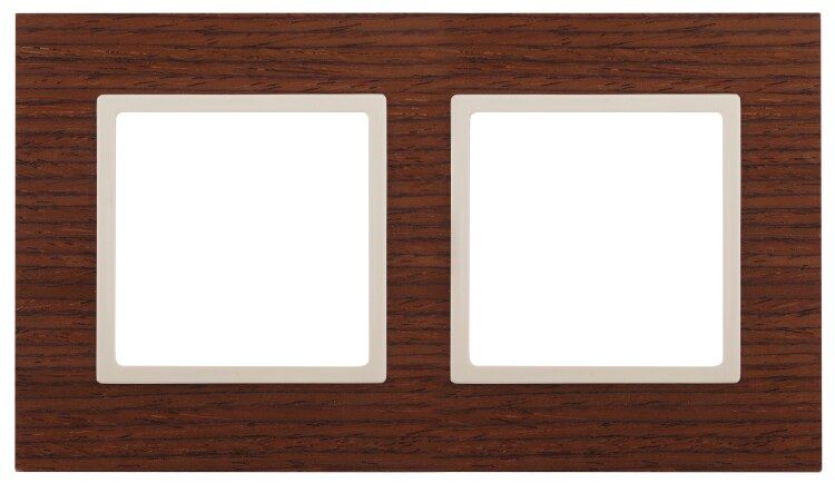 Рамка для розеток и выключателей дуб дерево ЭРА Elegance 14-5302-09 - Б0034574