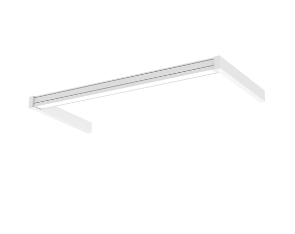 Светильник светодиодный IДПО ntegral 18Вт CRI90 4000K 1235х605х70 мм IP40 RAL9003 белый муар опал | V1-E0-X0373-60OP0-4001840 VARTON VARTA