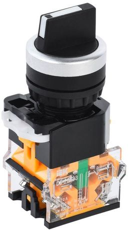 Переключатель D8-20X33 на 3 полож. 2НЗ черн. KARAT IEK BSW30-20X33-4-24-2-K02