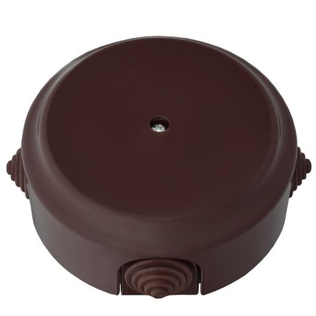 Коробка монтажная ОП РЕТРО d94 с сальниками Bylectrica КМ-449 шоколад