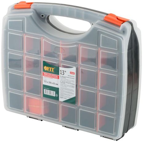 Ящик для крепежа (органайзер) двухсторонний 13дюйм ( 325х280х85мм ) FIT 65660 РОС