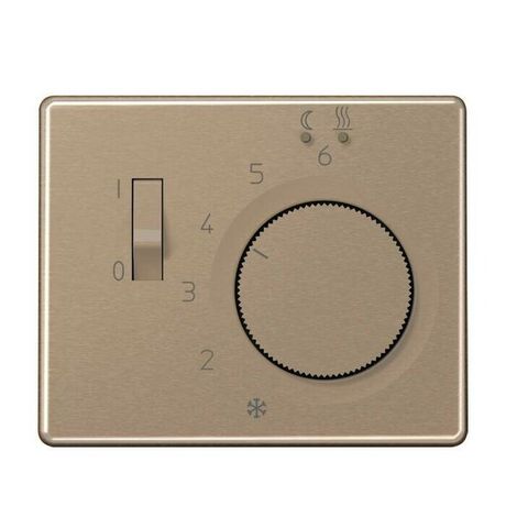 Накладка на термостат теплого пола FTR231U; термопласт; золотая бронза; SL500 | SLFTR231PLGB Jung