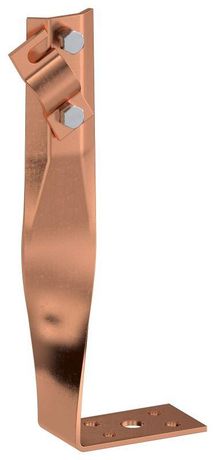 Держатель проводника круглого 6-10мм винтовой угловой скрытый h=140мм медь IEK - ZDP87-50-1-16-140