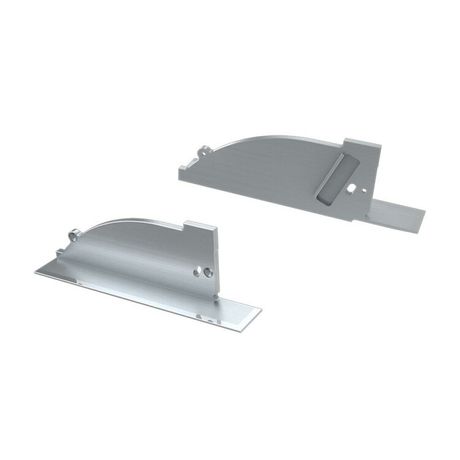 Заглушка для ALM-ARC-SIDE серая левая с отверстием (ARL, Металл) - 026791 Arlight