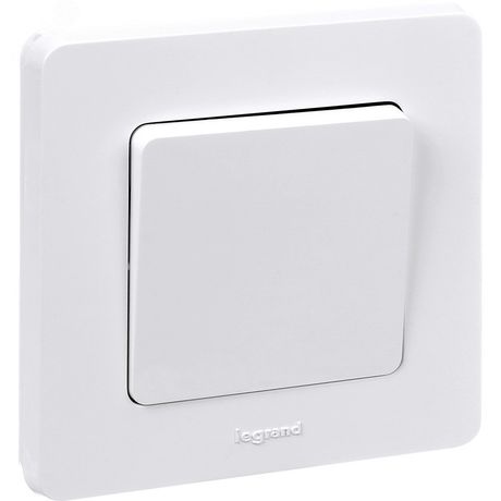 Выключатель одноклавишный INSPIRIA 10 AX 250 В~ белый - 673600 Legrand