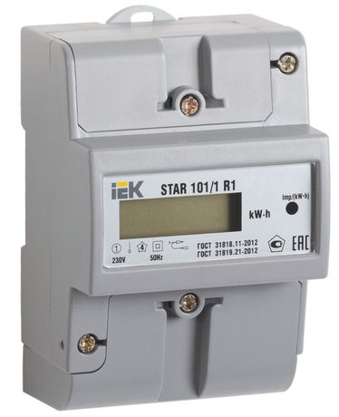 Счетчик эл. энергии однофазный STAR 101/1 R1-5(60)Э | CCE-1R1-1-02-1 IEK