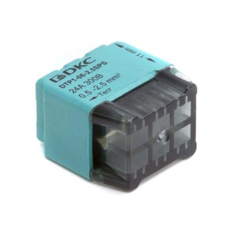 Клеммная колодка на 6 проводника до 2,5 кв. мм. токи 24А | DTP1-06-2.5SPS DKC ДКС