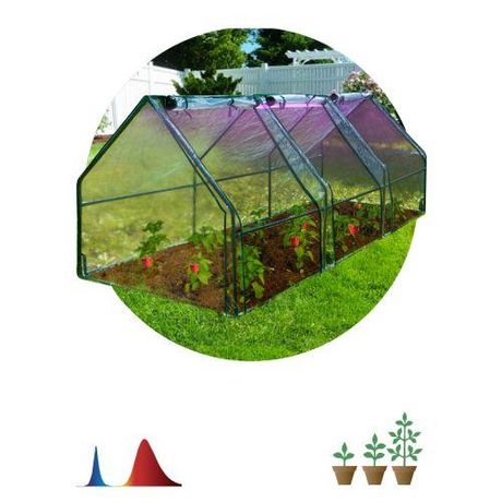 Теплица GREEN APPLE GA-House-max со светильниками в комплекте, 2700х900х900 мм, 3 отсека - Б0063904 ЭРА