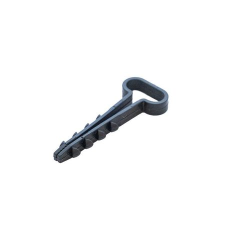 Дюбель-хомут для плоского кабеля 5-8 мм черный (100шт) | PR08.6952 Промрукав Строитель