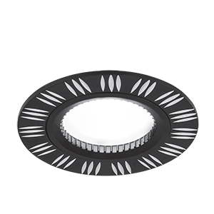 Светильник точечный Aluminium AL018 Круг. Черный/Хром, Gu5.3 | Gauss