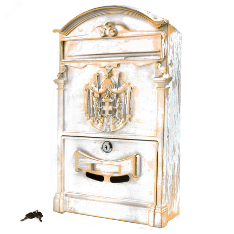 Ящик почтовый индивидуальный №4010В антик белый - 12974 ПТК