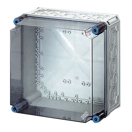 Корпус пластиковый Mi 300х300х214 IP65 сер. с прозр. крышкой 0210 HENSEL 2000002