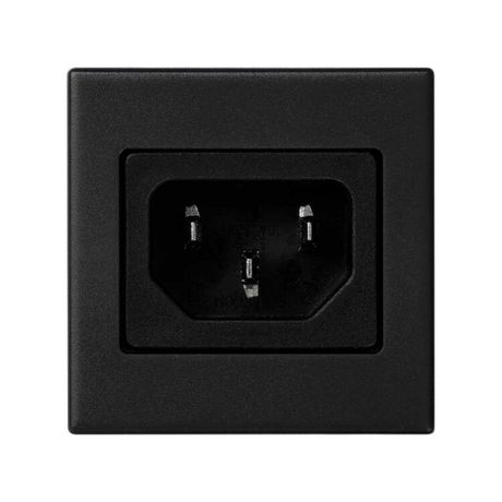 Адаптер с штыревым разъёмом С14 папа ( IEC320) К45 графит - K305A-14 Simon