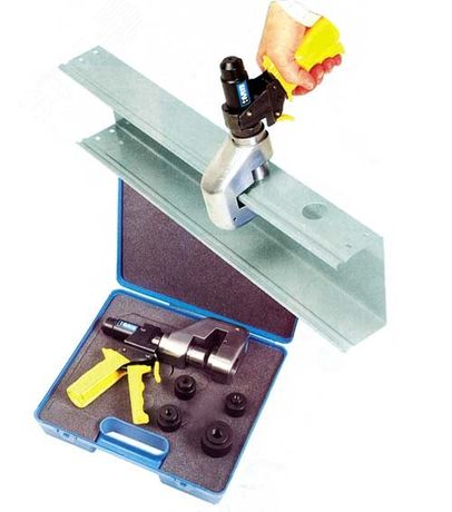 Дырокол для лотков с набором матриц в чемодане | 37039 DKC ДКС