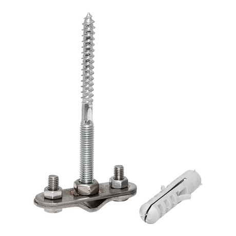 Держатель фасадный L=100мм Ni EKF PROxima | lp-d2307-ni