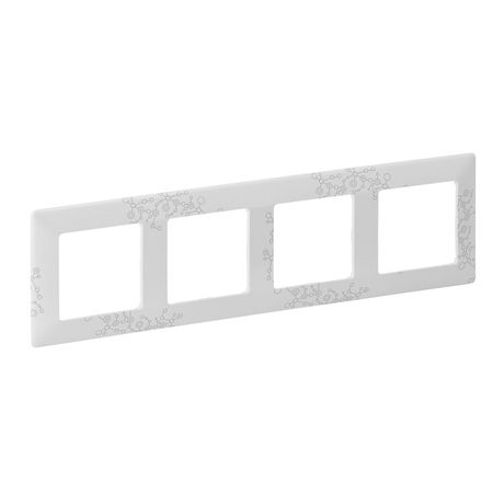 Рамка 4-м Valena Life универсальная эл грей Leg 754124 Legrand