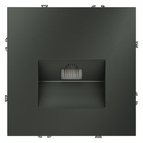 Розетка компьютерная 1-м СП S70 RJ45 кат.6 механизм титан Voltum VLS060106 Voltum арт. VLS060106