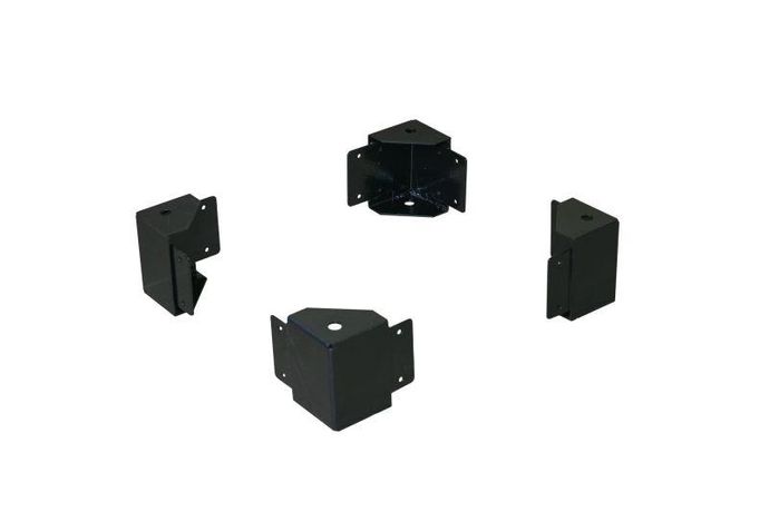 Угловые элементы цоколя 100мм, RAL9005, 4шт DekraftUno - 32876DEK APC DEKraft арт. 32876DEK