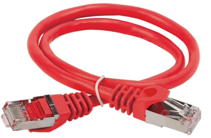 Коммутационный шнур (патч-корд), кат.5Е FTP, 3м, красный | PC04-C5EF-3M ITK IEK