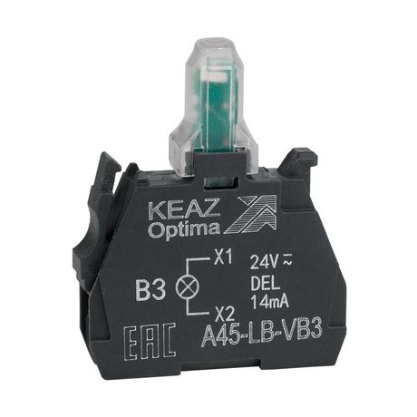 Световой блок OptiSignal D22 A45-LB-VB3 зеленый 24VACDC ZBVB3 |332206| КЭАЗ