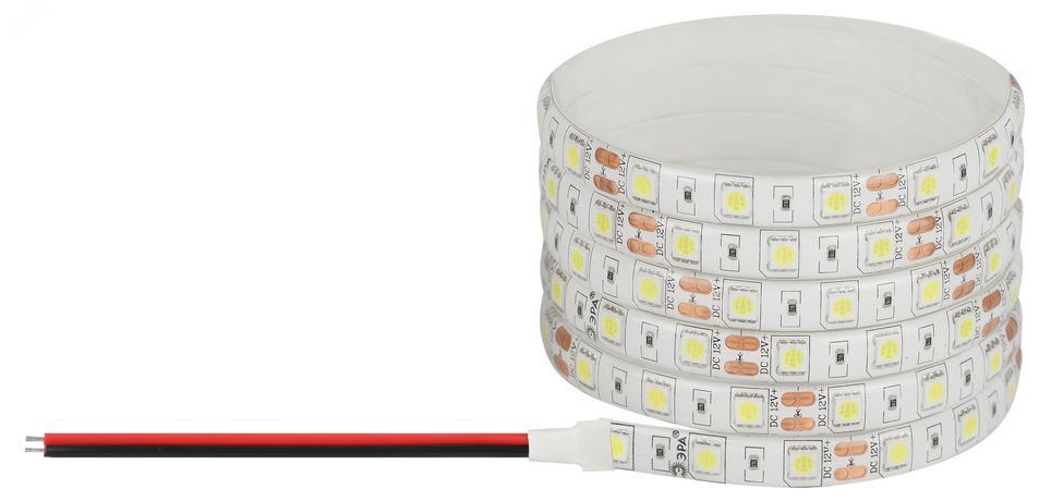 Светодиодная лента LS5050-14,4-60-12-4000K-IP65-1 year-5m дневной белый 5м - Б0059913 ЭРА