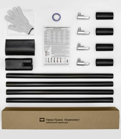 Муфта кабельная концевая внутр. установки 1кВ ПКВТпН 4х(70-120мм) с наконечн. Нева-Транс Комплект 22020039 Нева Транс