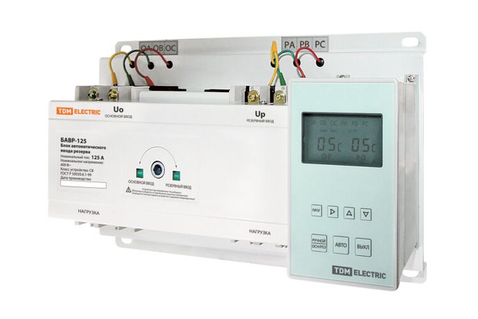 Блок автоматического ввода резерва БАВР 3П 125А | SQ0743-0002 TDM