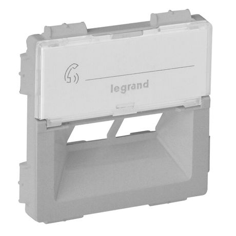 Панель лицевая Valena Life для 2-м информационных розеток Rutenbeck алюм. Leg 755382 Legrand Legrand арт. 755382