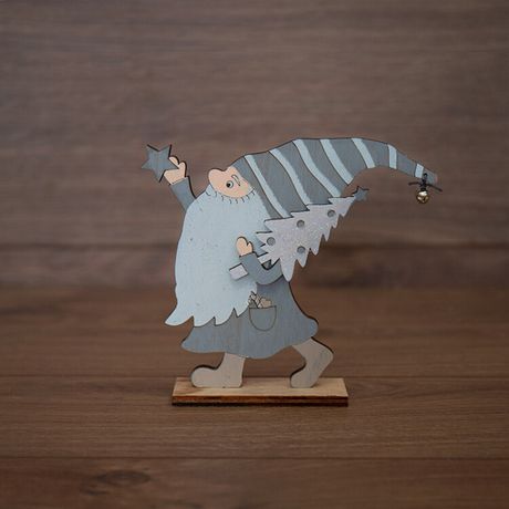 Деревянная домашняя фигурка Гномик 17х4х15 см - 504-004 NEON-NIGHT