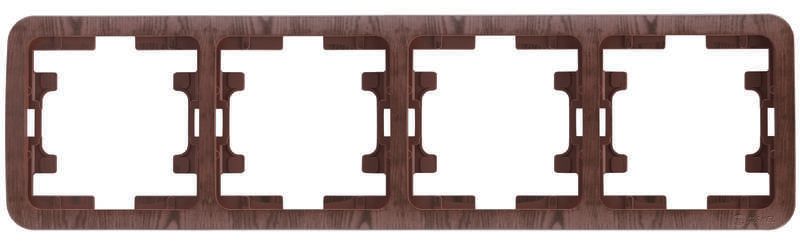 Рамка 4-м Mimoza верт. орех Makel 24039